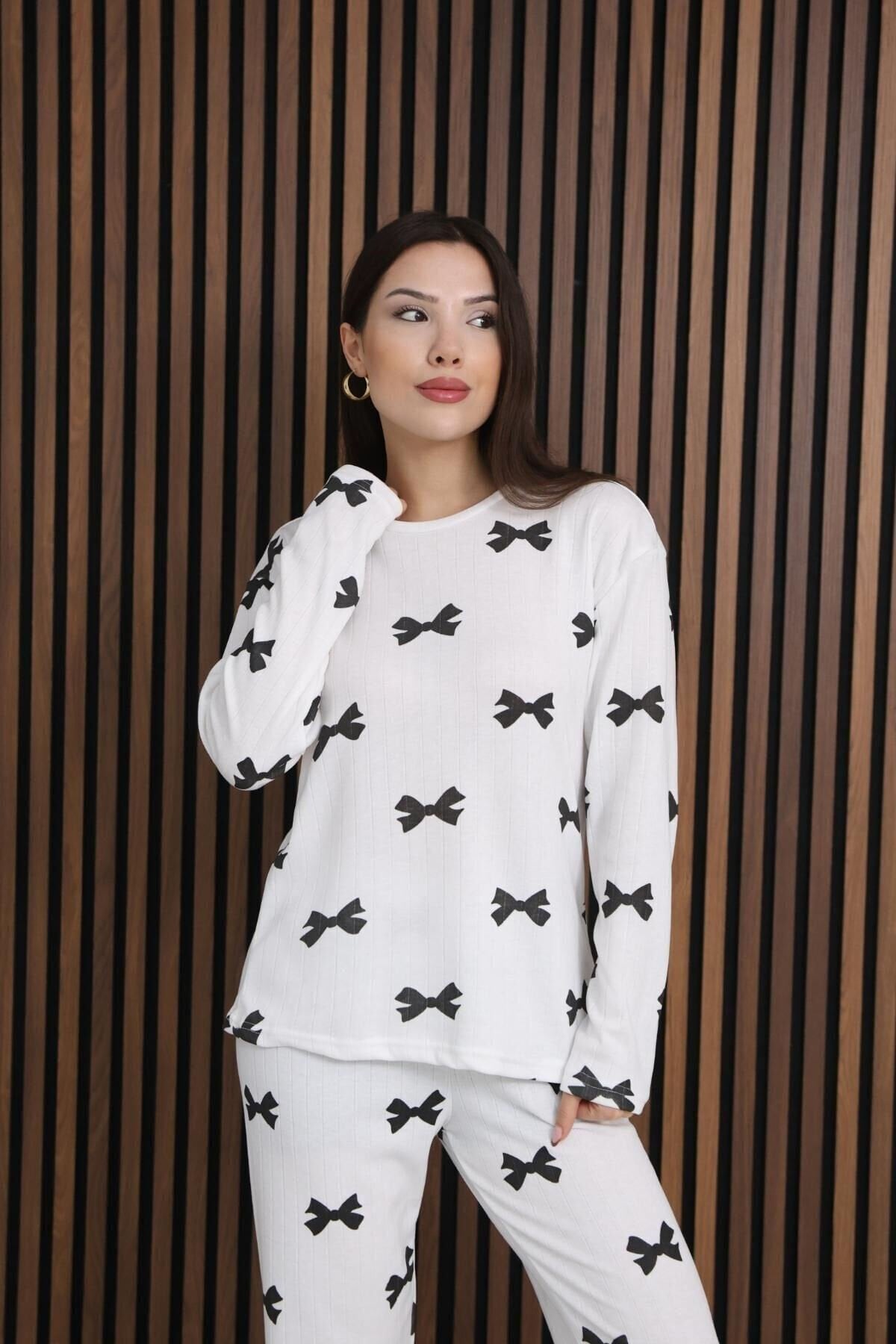 şardonlu pijama takımı