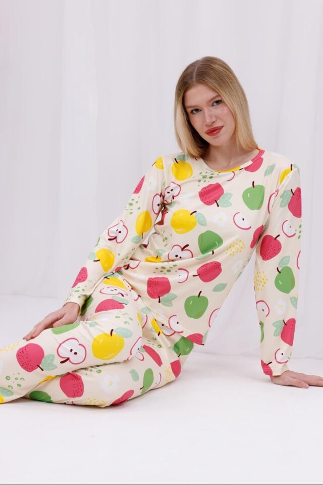 uzun kollu pijama takımı