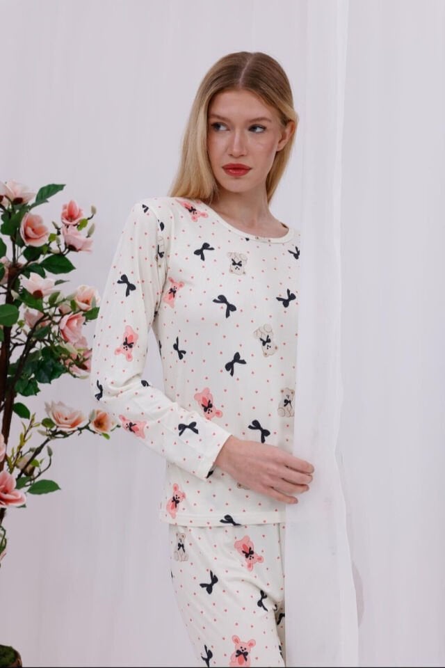 kadın penye pijama takımı