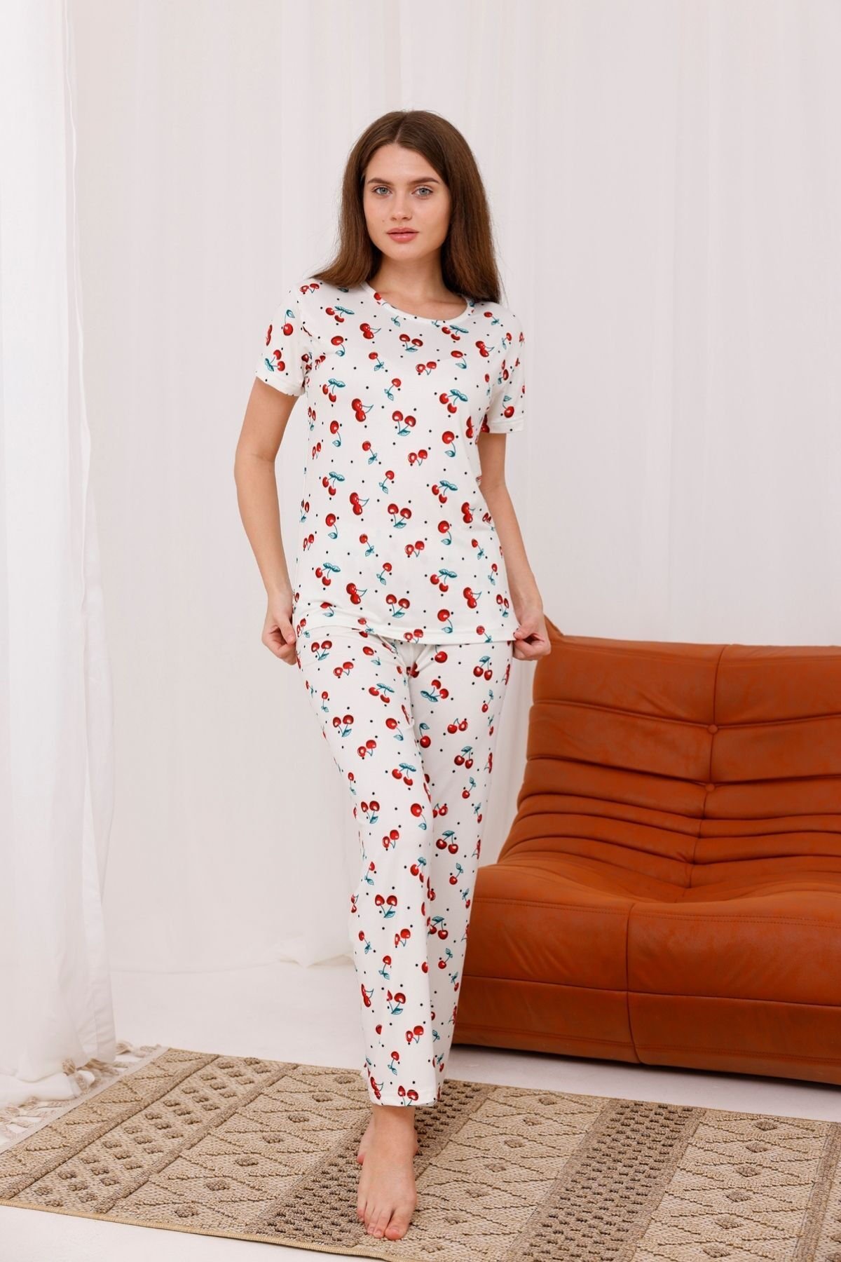 kısa kollu pijama takımı