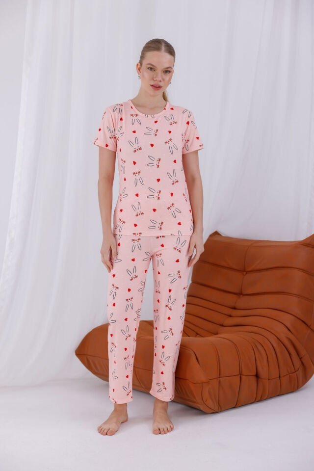 kısa kollu pijama takımı