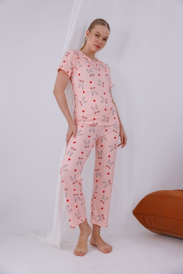 kısa kollu pijama takımı