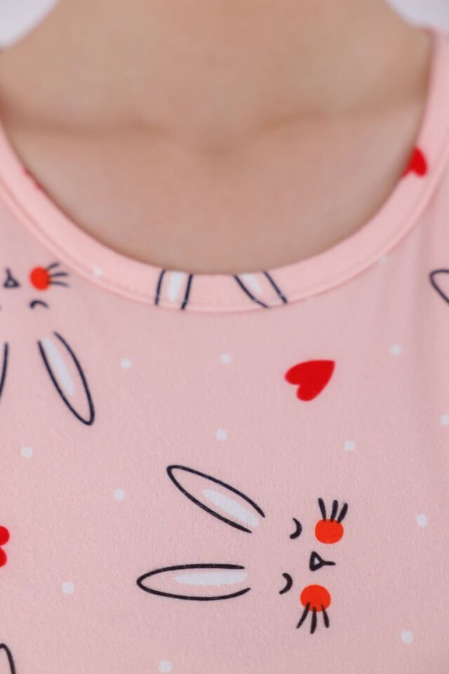 kadın kısa kollu pijama takımı