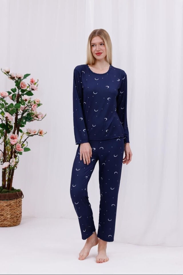 uzun kollu pijama takımı