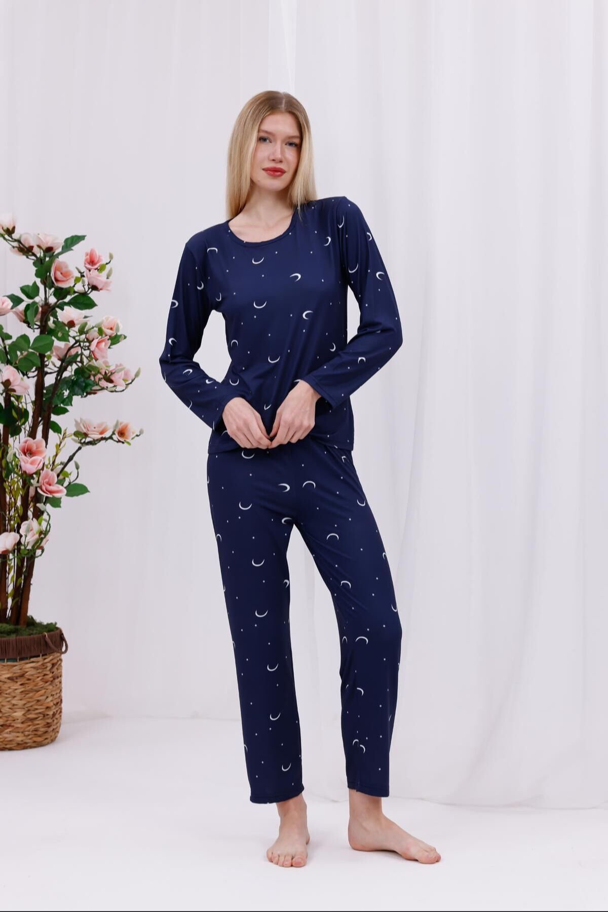 uzun kollu pijama takımı