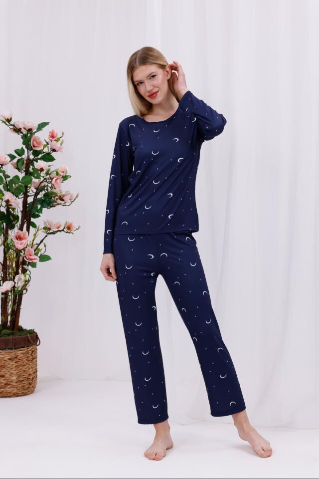 uzun kollu pijama takımı