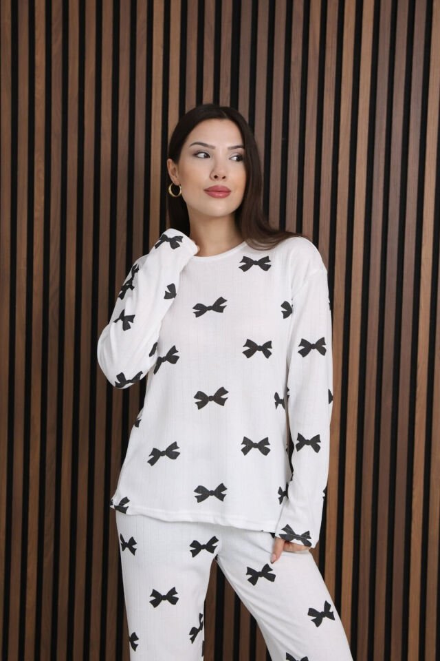 şardonlu pijama takımı