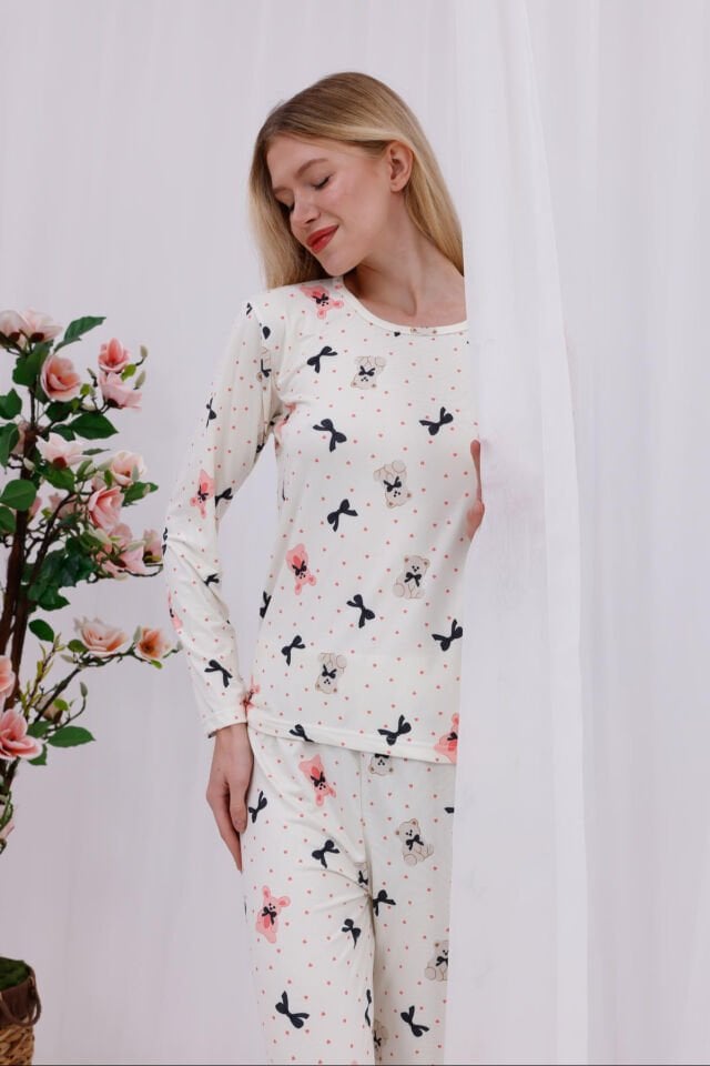 kadın penye pijama takımı