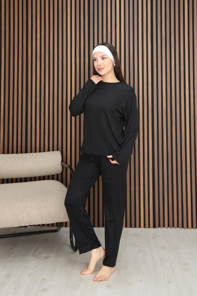 siyah pijama takımı
