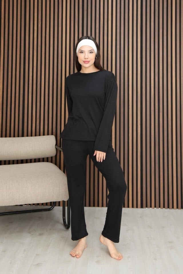 siyah pijama takımı