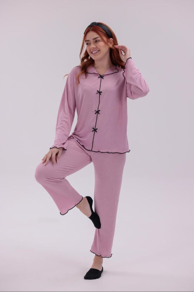 uzun kollu pijama takımı