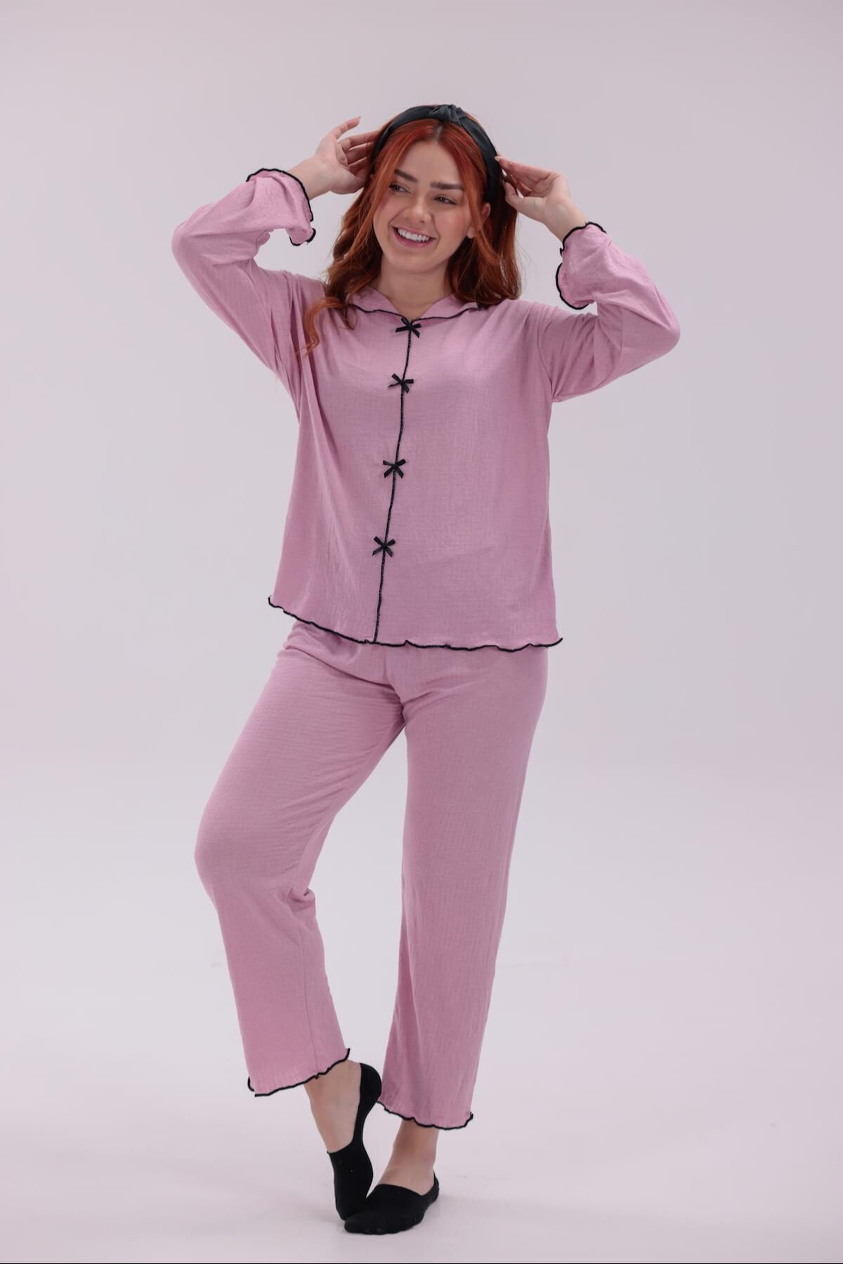 uzun kollu pijama takımı