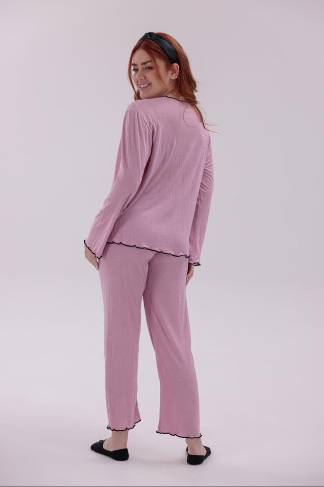 uzun kollu pijama takımı