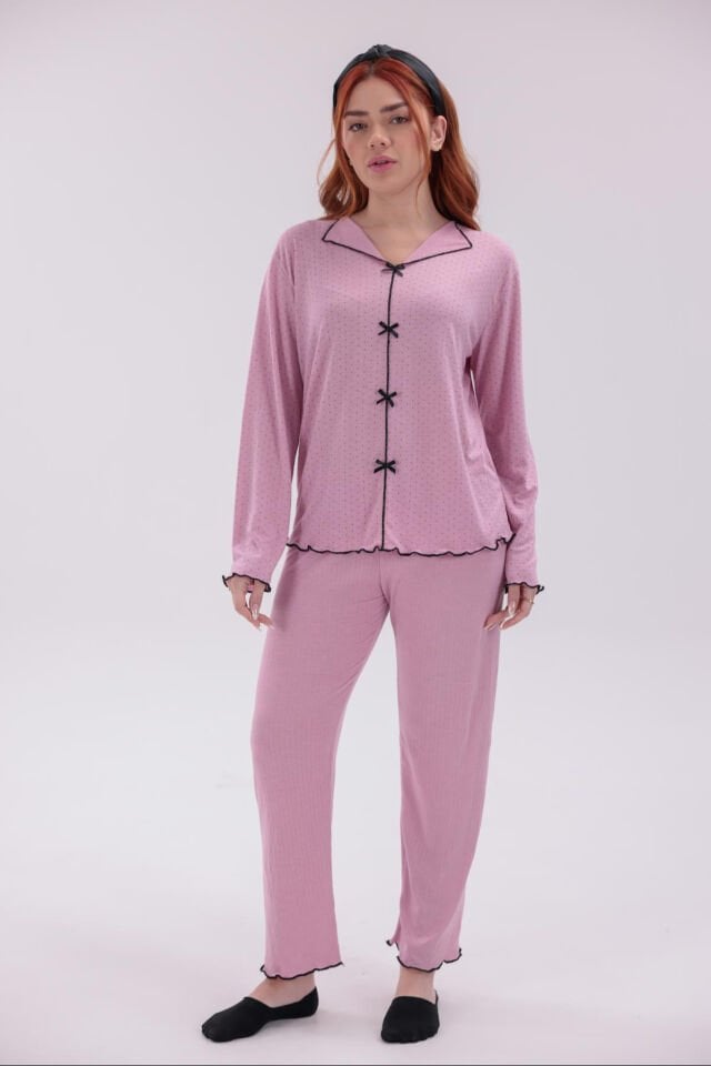 uzun kol pijama takımı