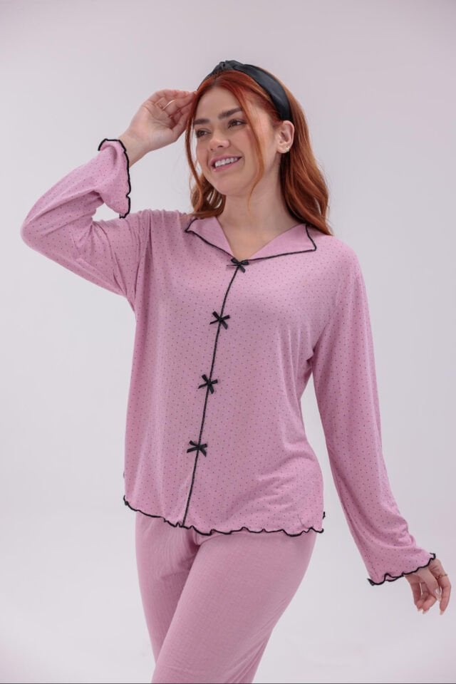 uzun kol pijama takımı