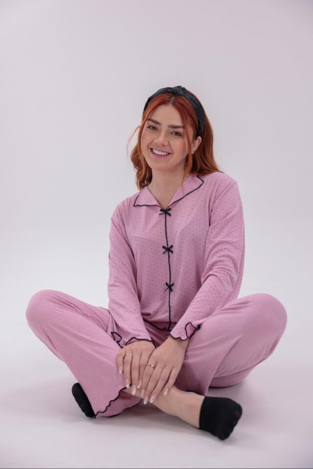 uzun kol pijama takımı