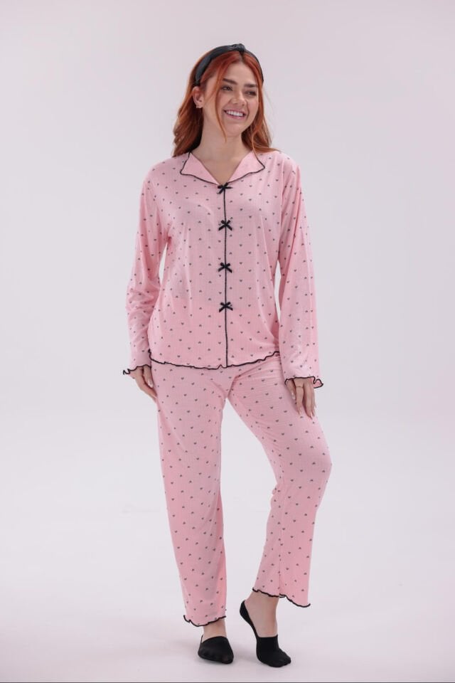 uzun kollu pijama takımı