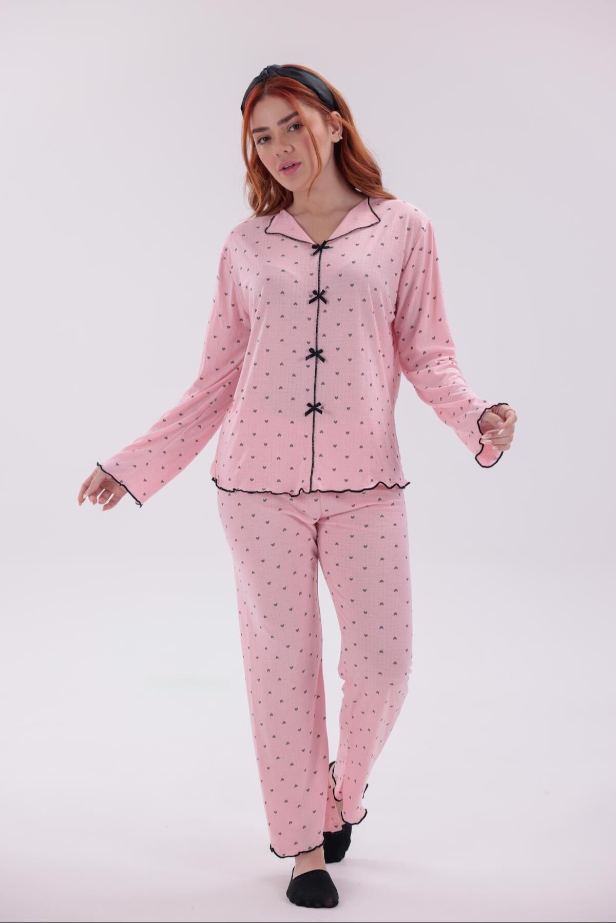 uzun kollu pijama takımı