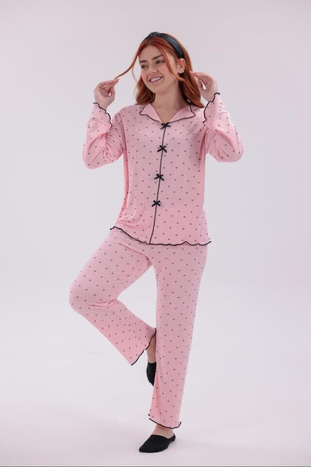 uzun kollu pijama takımı