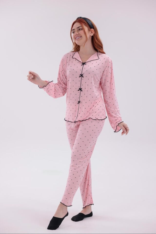 uzun kollu pijama takımı